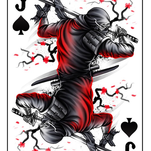 Ninja and Samurai Playing cards