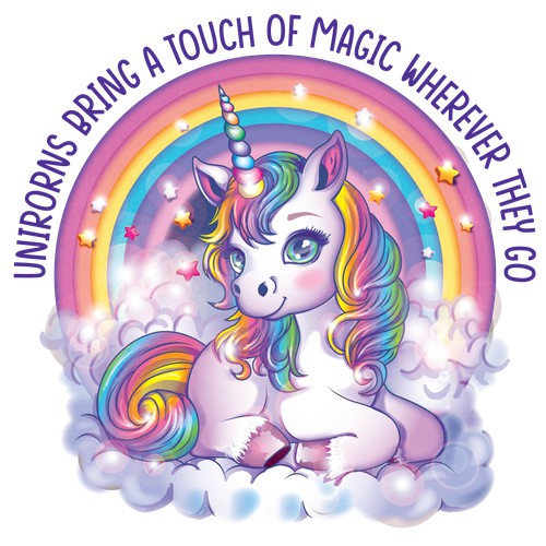 unicorn t-shirt print for kids