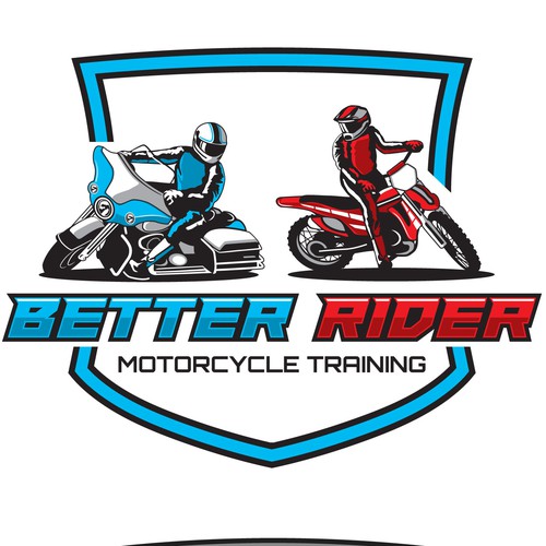 safety riding logo for a riding school