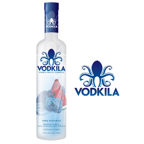 Vodka logo design and bottle design