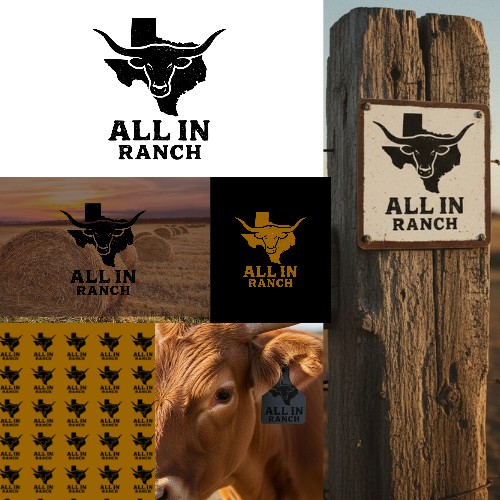 All in ranch logo design 