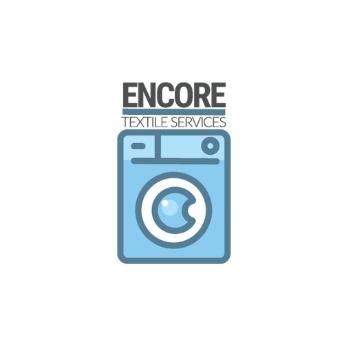 Clean logo for industrial laundry company