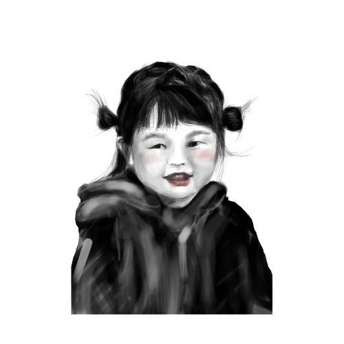 Cute girl illustration