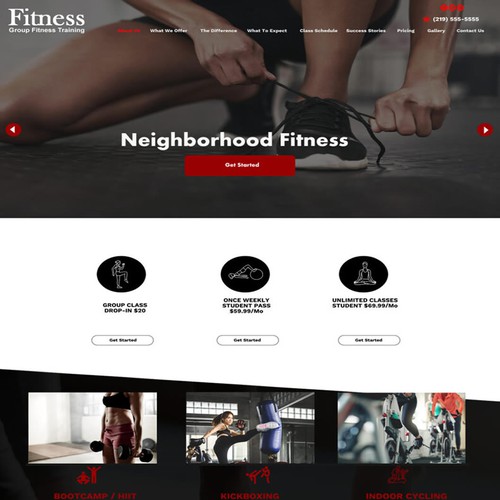 Fitness site for fitness center