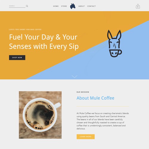 E-Commerce Design for Coffee Brand