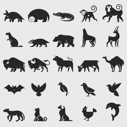 animal glyphs