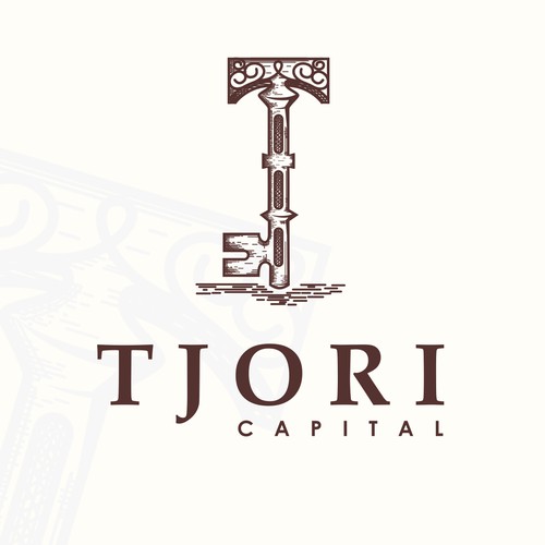 Classic logo design for "Tjori Capital"