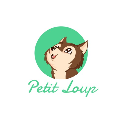 Logo for a blog called "Petit Loup" with posts about children fashion and children books