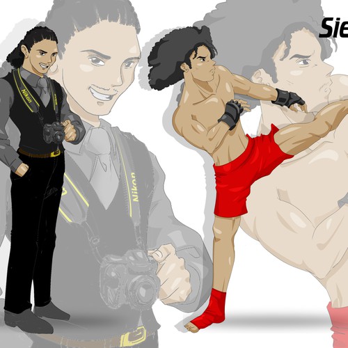 Create An Alter-Ego Japanese Anime Illustration (Photographer/MMA Fighter)