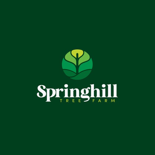 Bold logo design for a tree farming company.