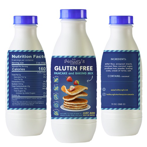 Packaging for gluten free baking mix