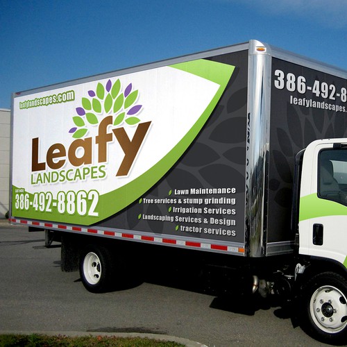 Truck Wrap for Leafy Landscapes