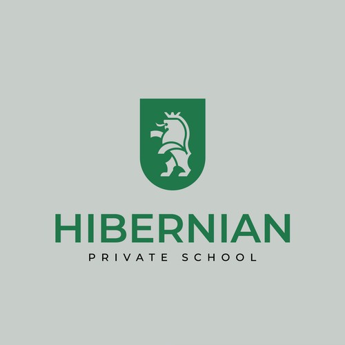 Logo for a modern school