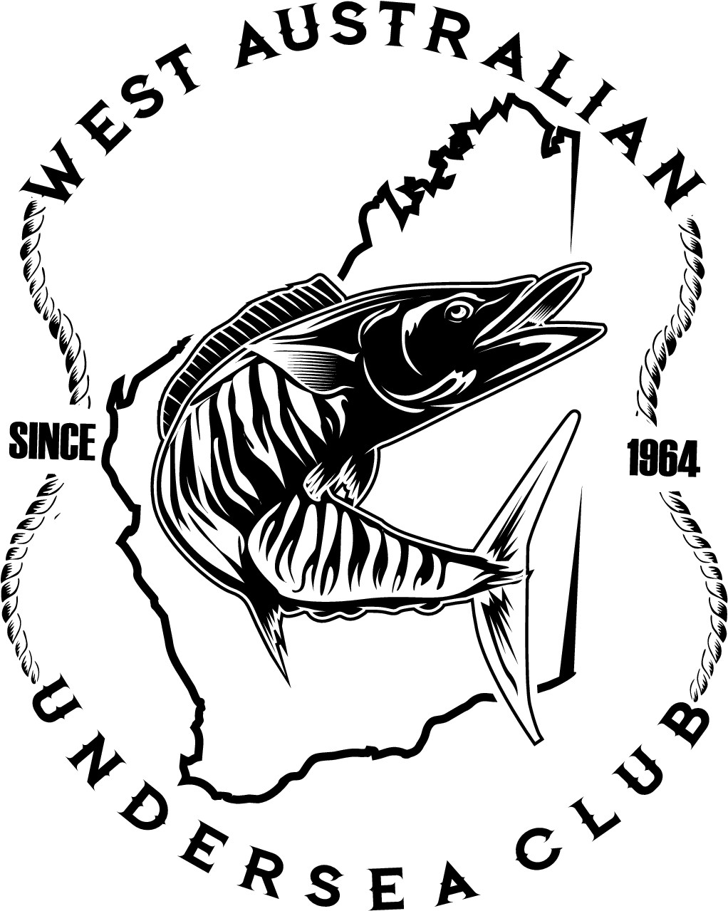 Create a cool clothing design for tee's, hoodies and or hats for a Spearfishing club in Australia!