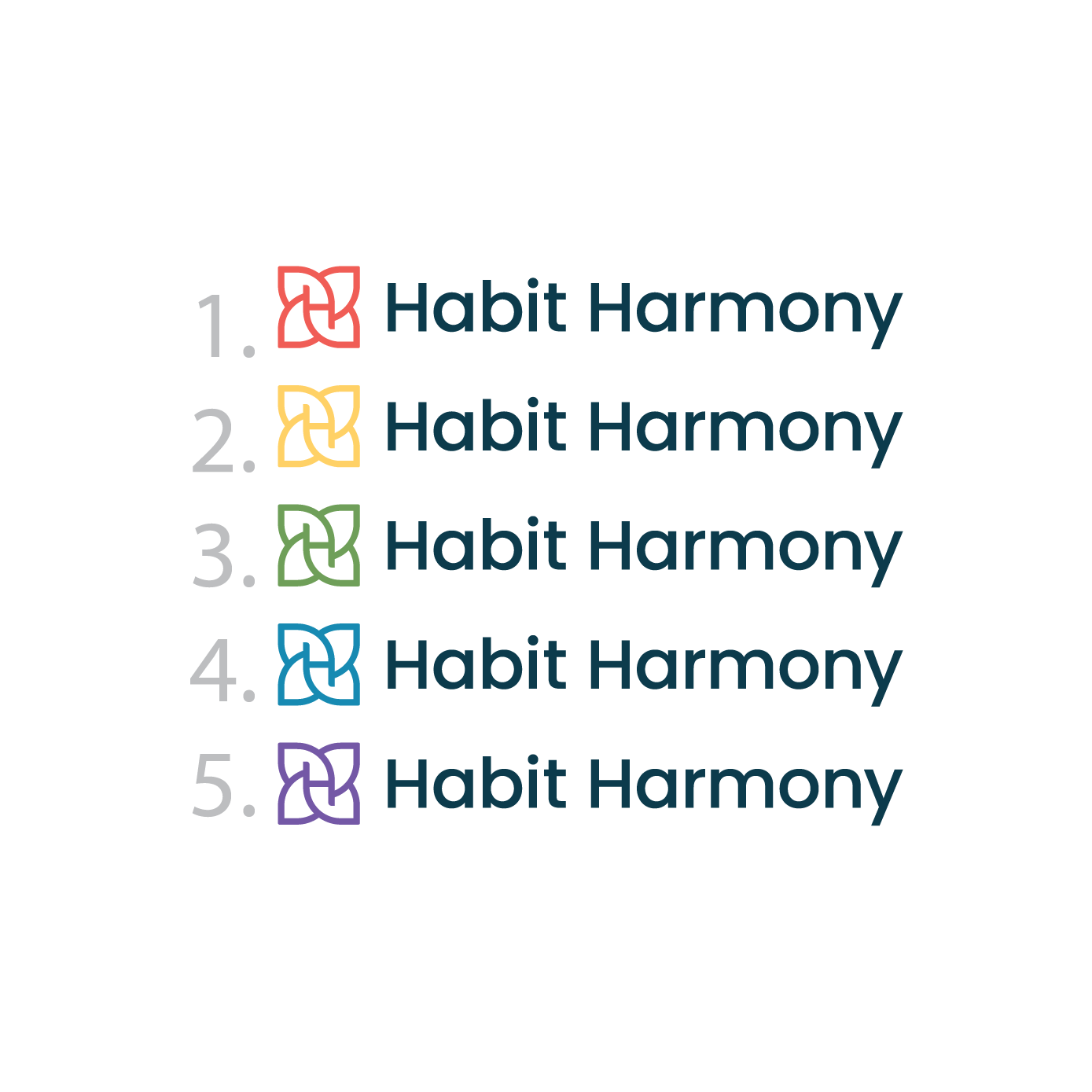 Logo for wellness tech social enterprise (Habit Harmony)