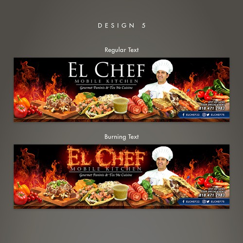 El Chef taco services Trailer wrapping