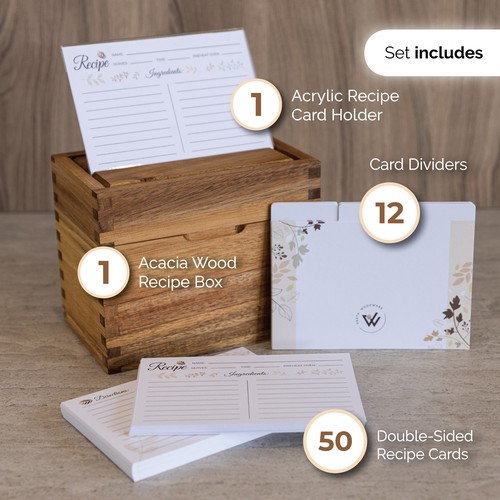 Vesta Woodware - Small Recipe box