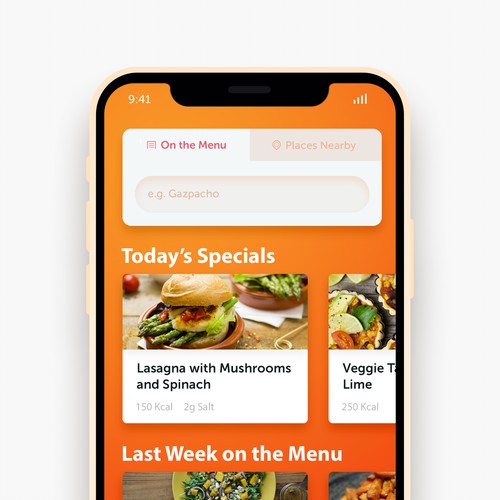 App Design - Nutrition