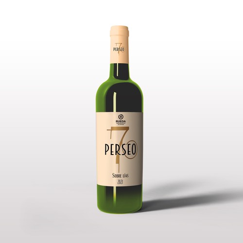 Perseo7 premium white wine label