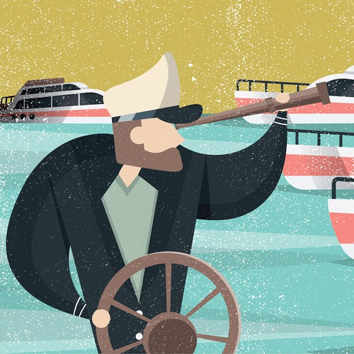 Yacht Theme Illustration