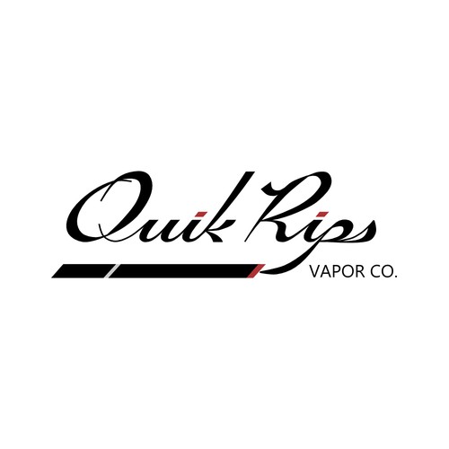 Create a logo for the Quik Rips vape and e-cigarette company.