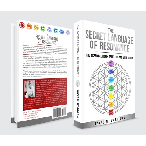 Design a book cover for my latest book "The Secret Language of Resonance "
