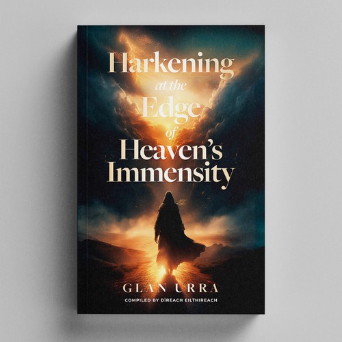 Harkening at the Edge of Heaven's Immensity Book Cover Design Concept