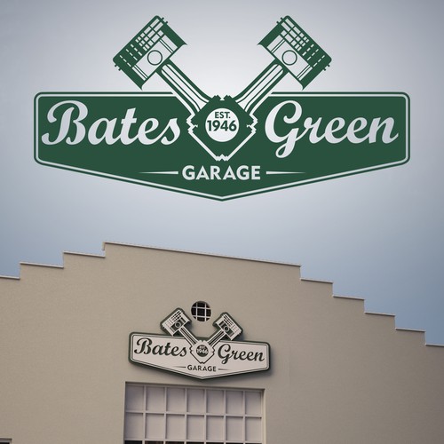 Vintage/retro logo for Bates and Green