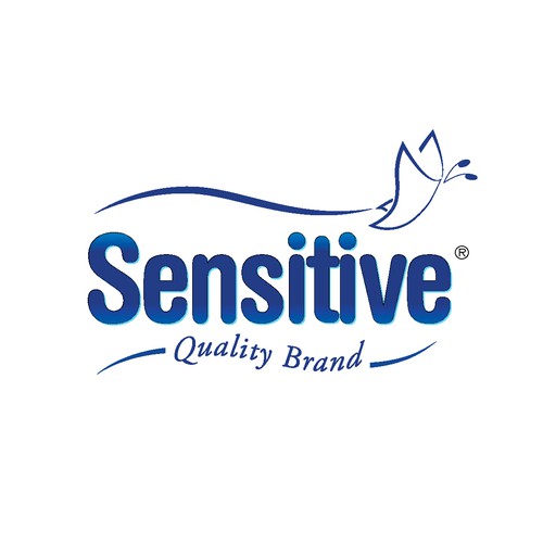 Create a new, tridimensional logo for brand SENSITIVE