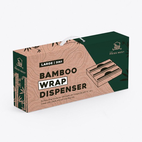 Bamboo Wrap Dispenser
