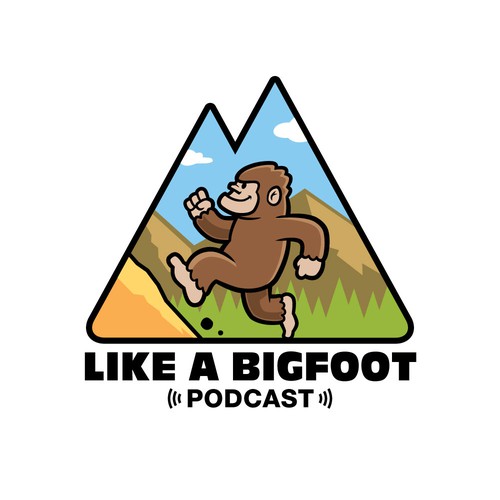 Logo concept for outdoor podcast