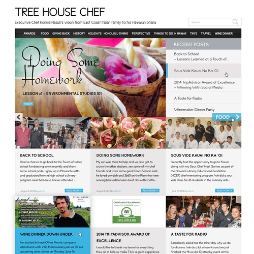 Lead Chef's Blog Site Homepage