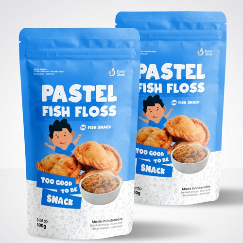Pastel Fish Floss Packaging