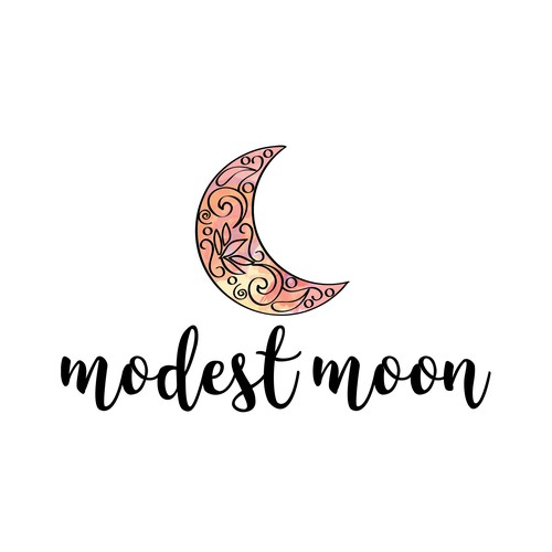Create a whimsical moon logo