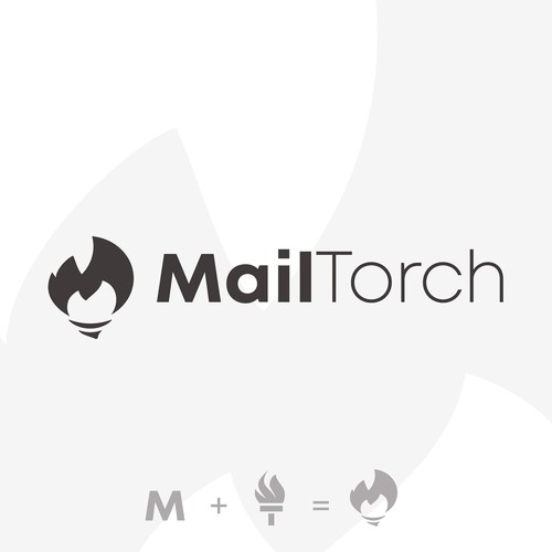 Logo concept for an email service.