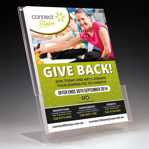 Gym campaign Flyer for University Gym