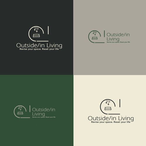 Minimalist and uplifting logo to showcase home interior beauty