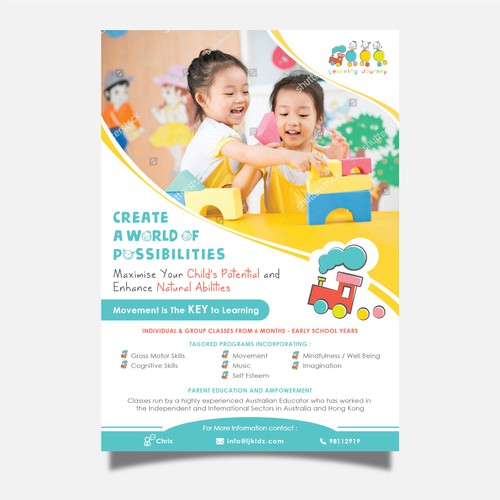 Flyer a New Children's Education Business