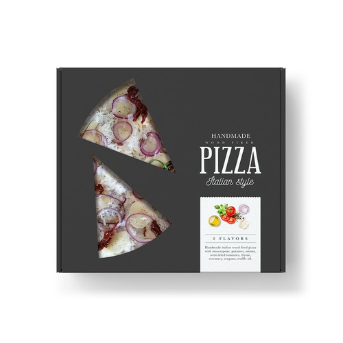 Premium pizza packaging design