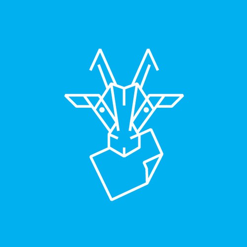Paper goat logo
