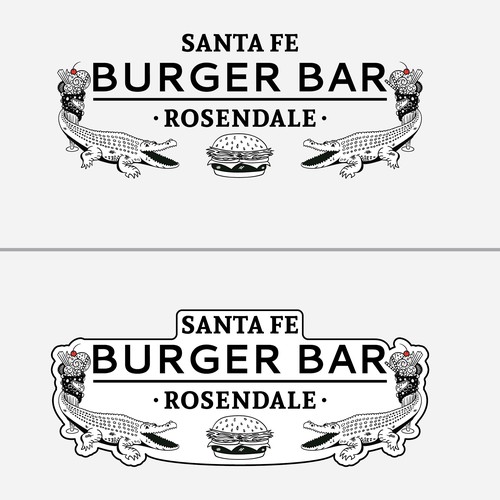 Logo Concept for Santa Fe Burger Bar - Fifth Pass