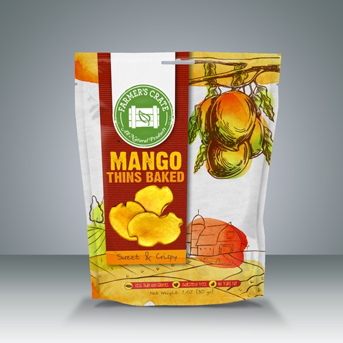 Help Farmer's Crate with a new product packaging for their fruit thins!!!
