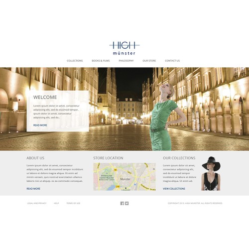 Fashion website design