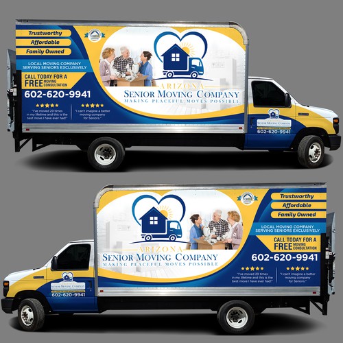 Truck Wrap for Arizona Senior Moving Company