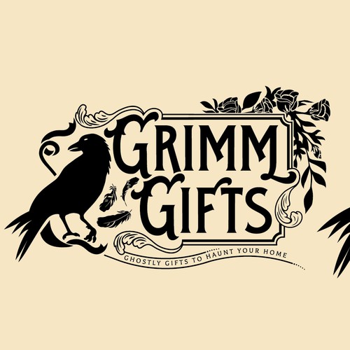Dark Academia Gift Shop Branding