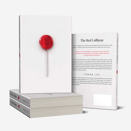 The Red Lollipop - Biography Book cover design