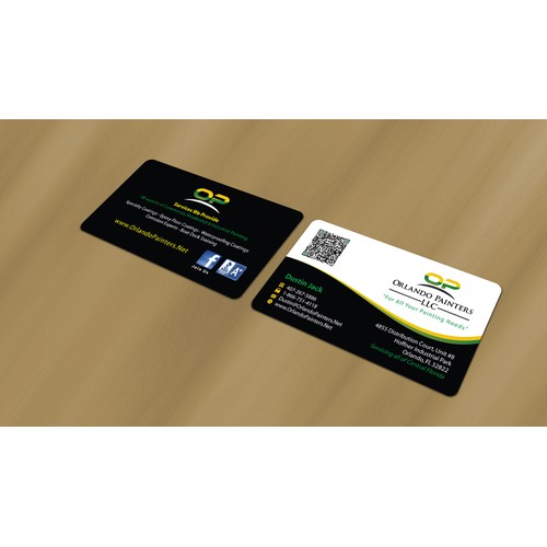 A great logo was created. Lets see an eye catching business card to match!