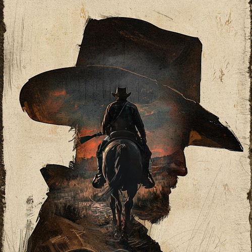 Book cover for a western novella