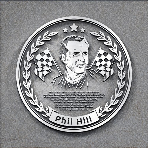 Phil Hill Walk of Fame Plaque