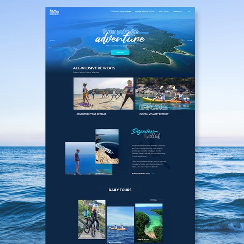 Holiday agency website design